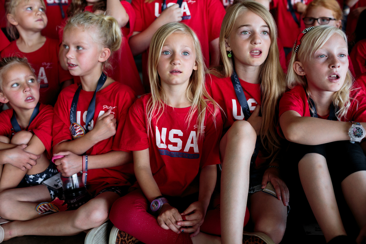 Sarah Blesener, from 'Beckon Us From Home,' 2017. In Herriman, Utah, children at Utah Patriot Camp learn about "Americanism," a blend of patriotism and history that casually mixes in some of the basic tenets of libertarianism.