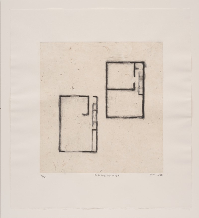 Zarina Hashmi, Detail of 'Homes I Made/A House in Nine Lines,' 1997.