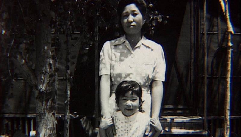 A still from 'Rabbit in the Moon' showing Emiko Omori and her mother in the Poston War Relocation Center in Arizona.