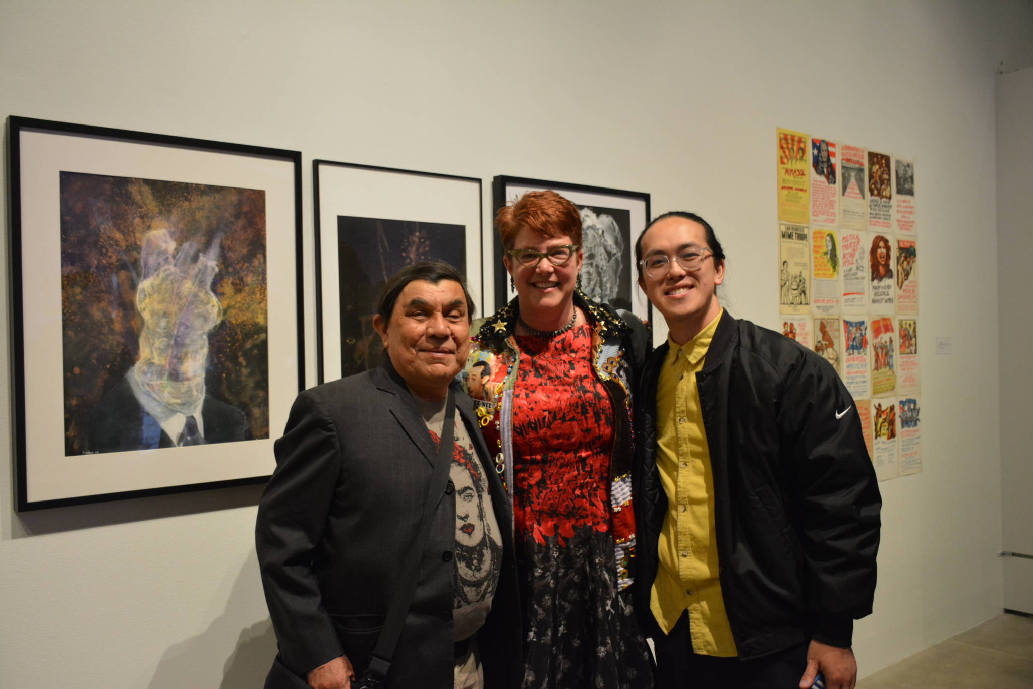 Artists René Yañez, Katie Gilmartin and Dominic Chen.