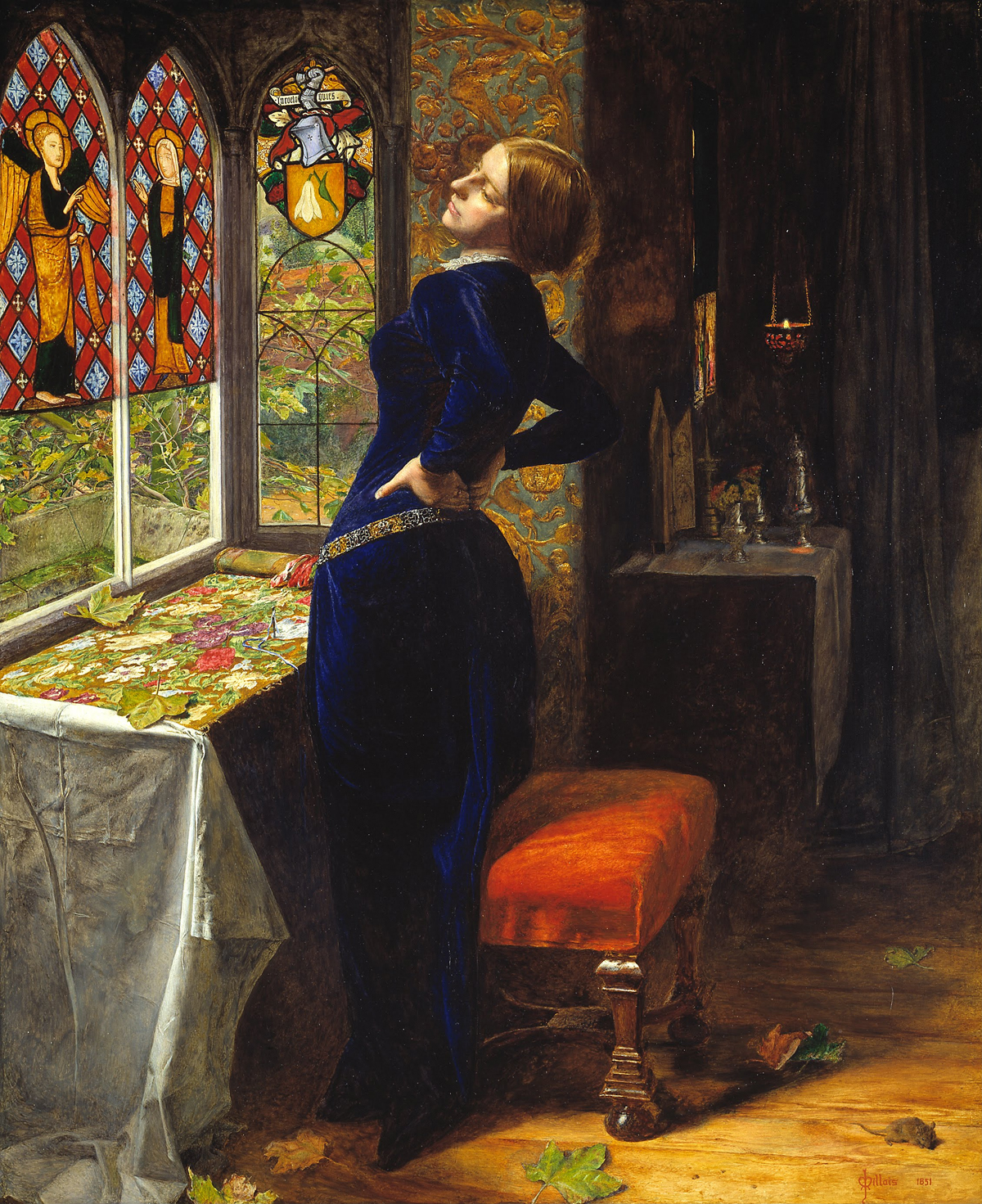 John Everett Millais, 'Mariana,' 1851.