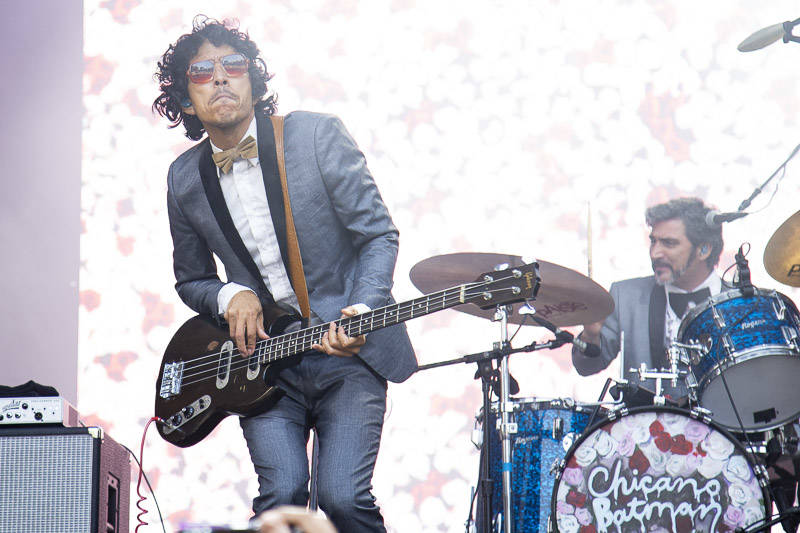 Chicano Batman performs at the at Outside Lands music festival in San Francisco, Aug. 10, 2018.