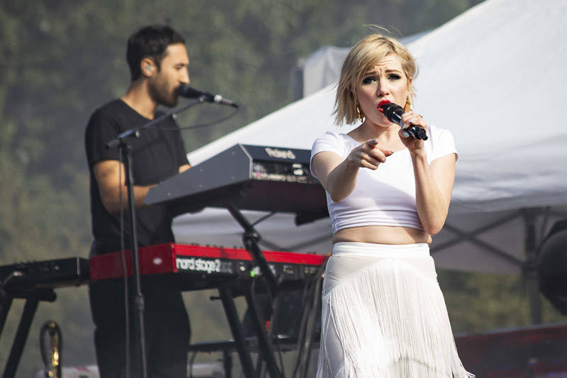 Carly Rae Jepsen performs at the at Outside Lands music festival in San Francisco, Aug. 10, 2018.
