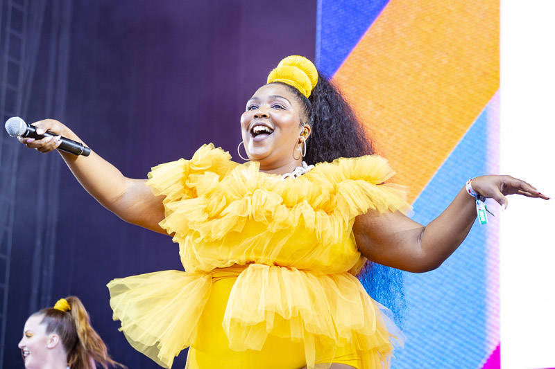 Lizzo performs at the at Outside Lands music festival in San Francisco, Aug. 11, 2018.