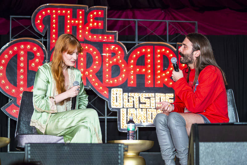 Jonathan Van Ness performs at The Barbary with special guest Florence Welch at Outside Lands music festival in San Francisco, Aug. 11, 2018.