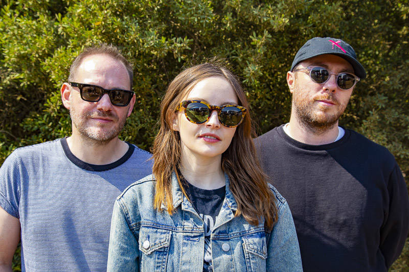 CHVRCHES performs at the at Outside Lands music festival in San Francisco, Aug. 11, 2018.
