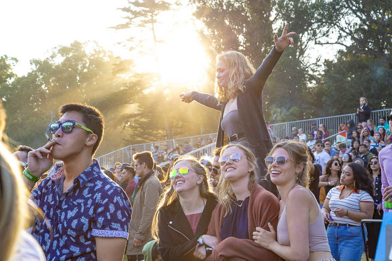 The crowd at the at Outside Lands music festival in San Francisco, Aug. 11, 2018.