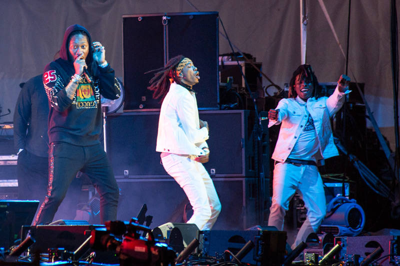 Future performs at the at Outside Lands music festival in San Francisco, Aug. 11, 2018.