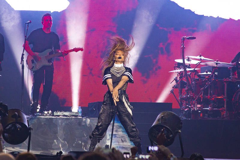 Janet Jackson performs at the Outside Lands music festival in San Francisco, Aug. 12, 2018.