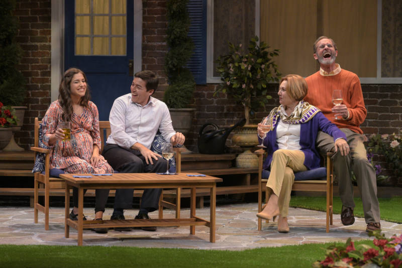 It's all smiles and laughter before two couples get to know each other, really, in “Native Gardens” by Karen Zacarías presented by TheatreWorks Silicon Valley.