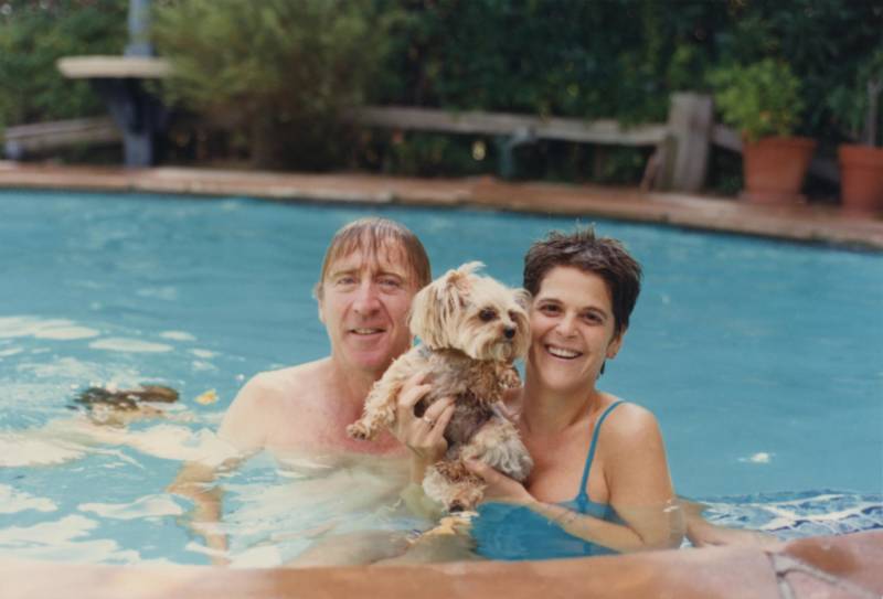 Gilda Radner with Gene Wilder and dog Sparkle in 'Love, Gilda.'