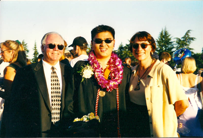 Jose Antonio Vargas at his high school graduation in Mountain View, California. 
