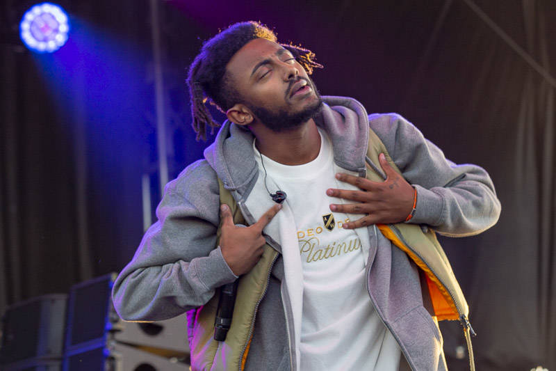 Aminé performs at Treasure Island Music Festival on Oct. 13, 2018. 