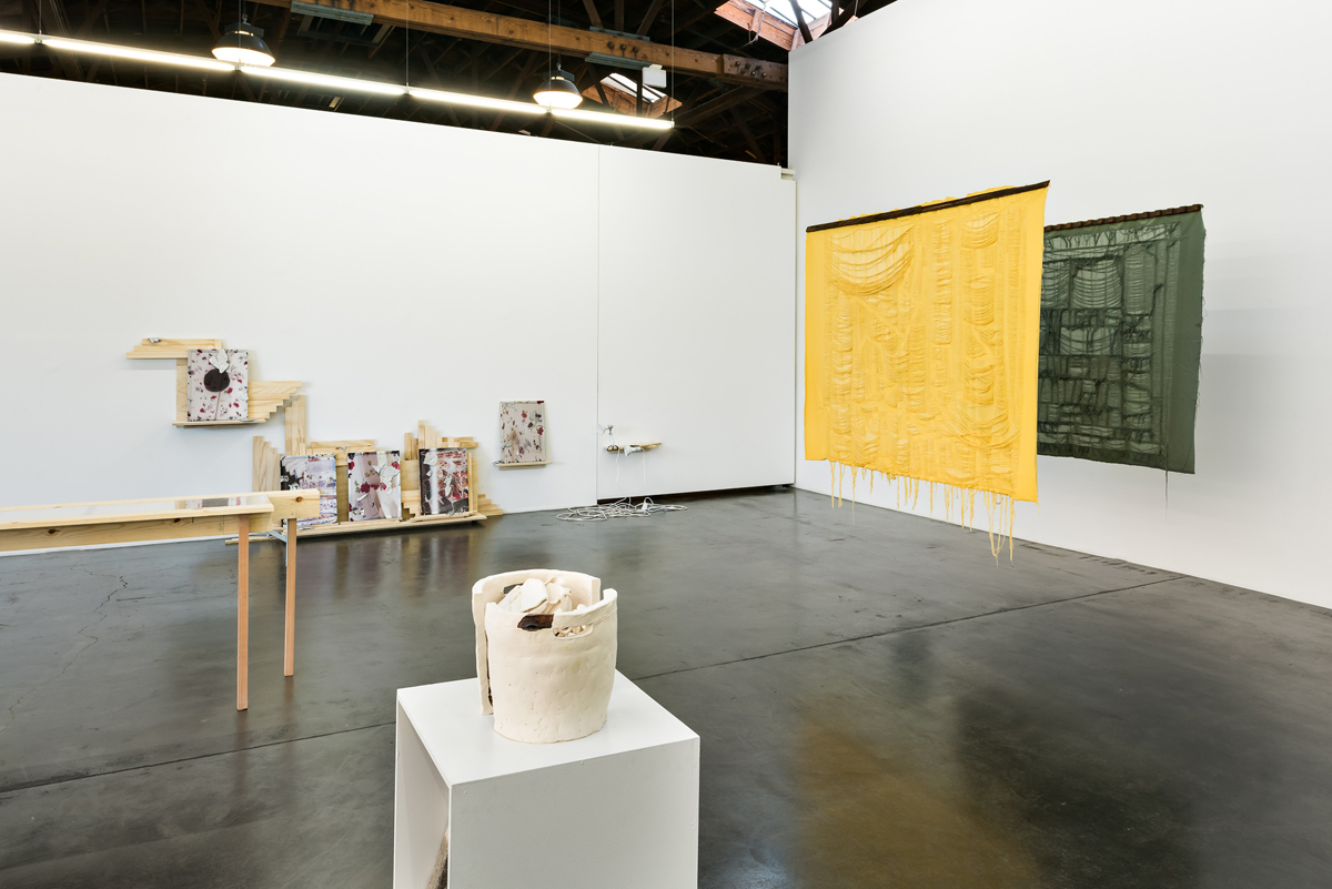 Installation view of 'Seven Places of the Mind,' including work by Ajit Chauhan, Rebeca Bollinger and Nicki Green.