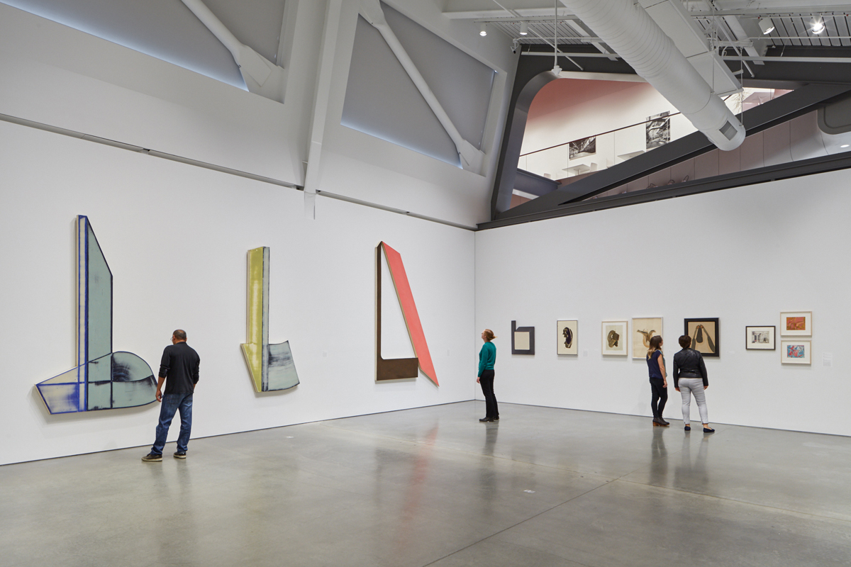 Installation view of 'Harvey Quaytman: Against he Static,' BAMPFA.