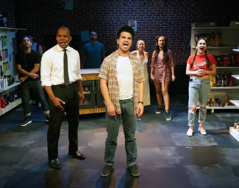 ensemble photo of 'In the Heights' cast at Custom Made Theatre