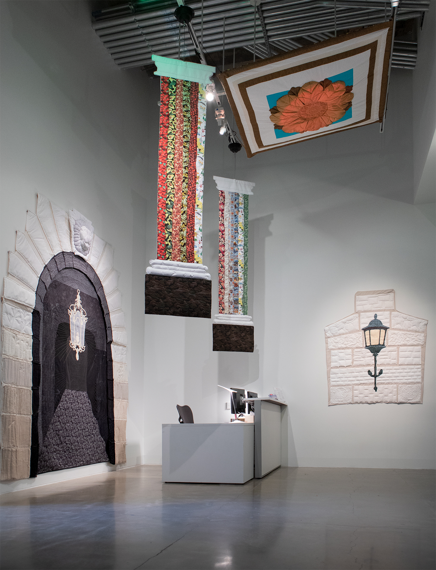 Installation view of Mik Gaspay, May Gaspay and Lleva Abenes' installation 'Fiber Structure,' at the SFAC Gallery.
