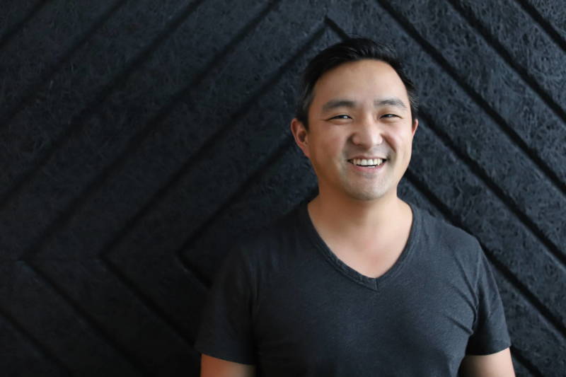 Josh Kim, Chief Operating Officer of Bandcamp, in the company's new Oakland offices.