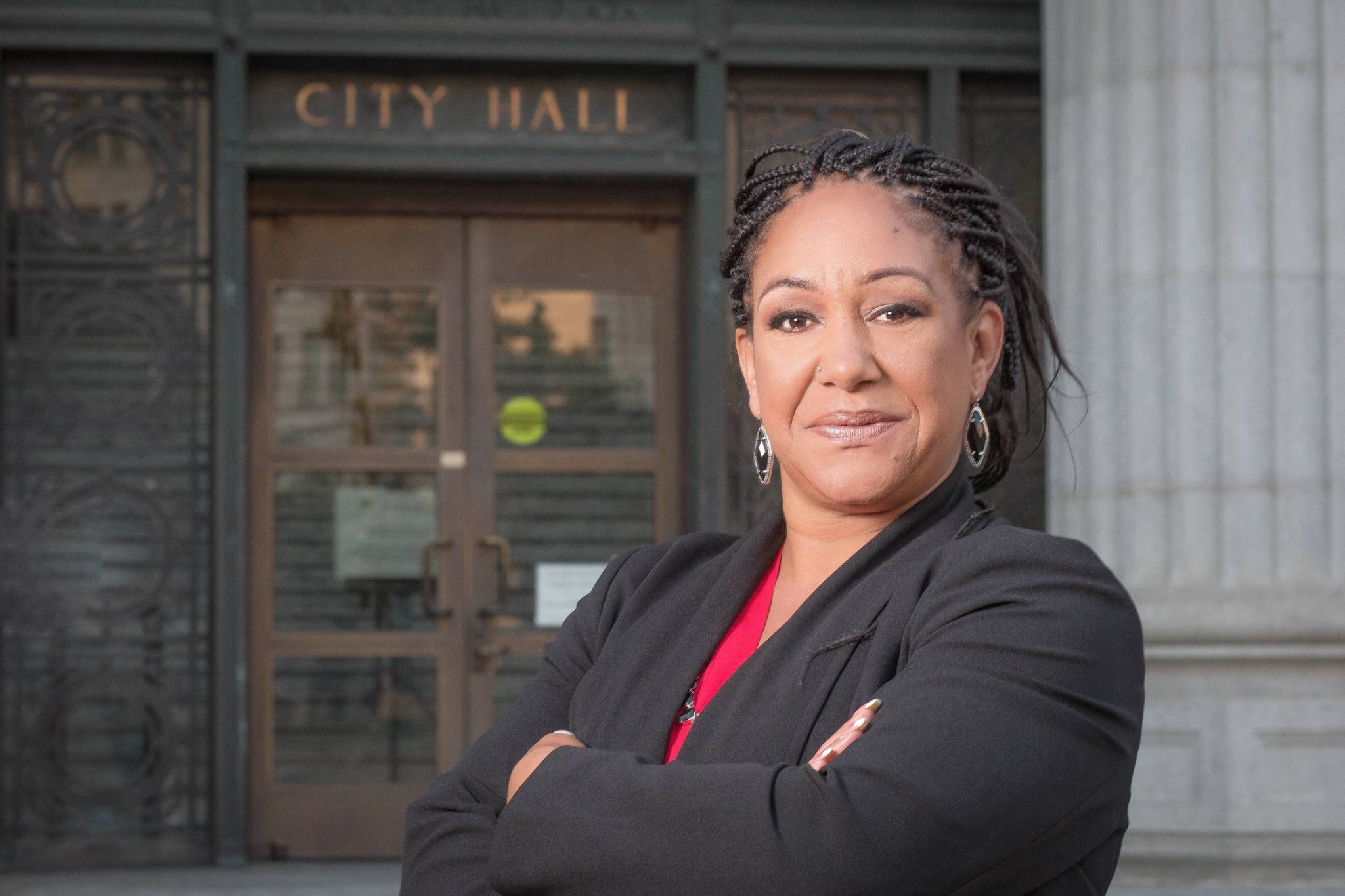 Cat Brooks during her 2018 campaign for Oakland Mayor.