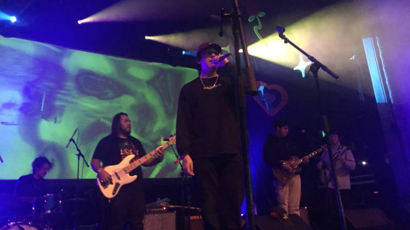 Cuco performs at the Regency Ballroom in San Francisco on Feb. 16.