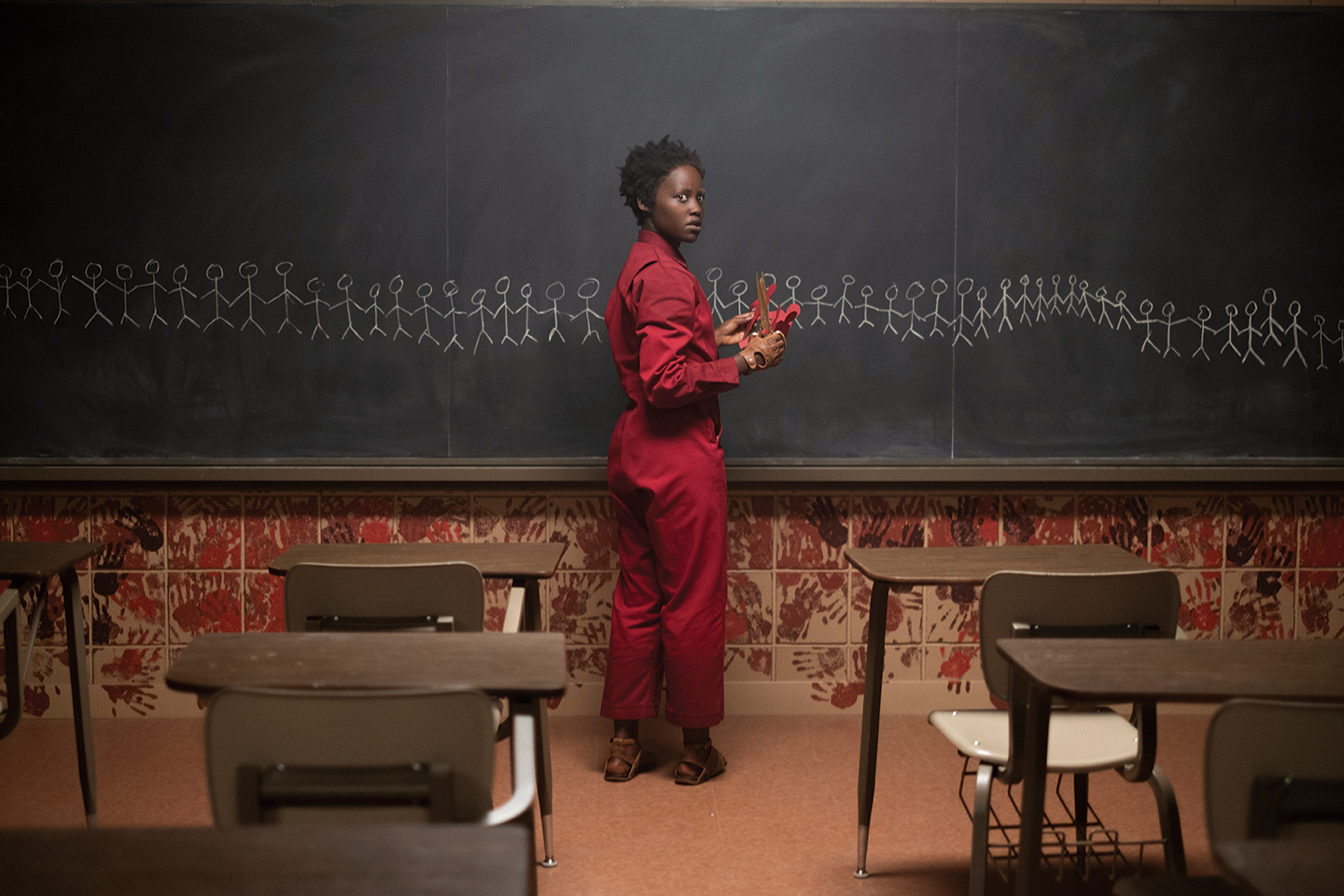 Lupita Nyong'o as Adelaide Wilson's doppelgänger in 'Us,' written, produced and directed by Jordan Peele.