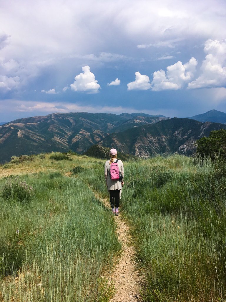 Samantha Allen in the Wasatch Mountains of Utah.