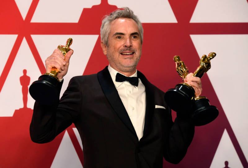 : Alfonso Cuaron, winner of Best Foreign Language Film, Best Director and Best Cinematography for 'Roma,' poses in the press room during the 91st Annual Academy Awards at Hollywood and Highland on February 24, 2019 in Hollywood, California. 