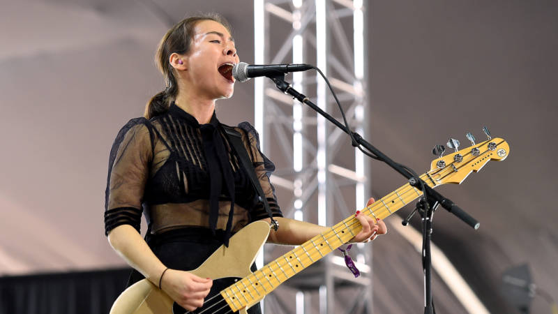 Mitski performs onstage during the 2017 Panorama Music Festival - Day 2 at Randall's Island on July 29, 2017 in New York City.