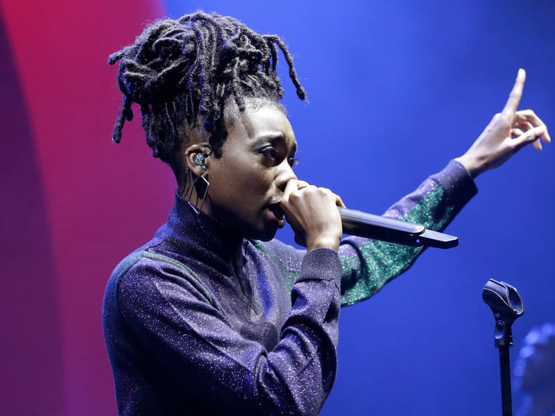 Little Simz performs on stage, as thousands of Global Citizens unite with leading UK artists industry leaders, and non-profit organizations for Global Citizen Live London, at the O2 Academy Brixton on April 17, 2018 in London, England.