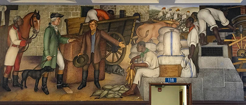 A WPA-era mural by Victor Arnautoff depicting slave ownership is part of a new controversy at George Washington High School in San Francisco.