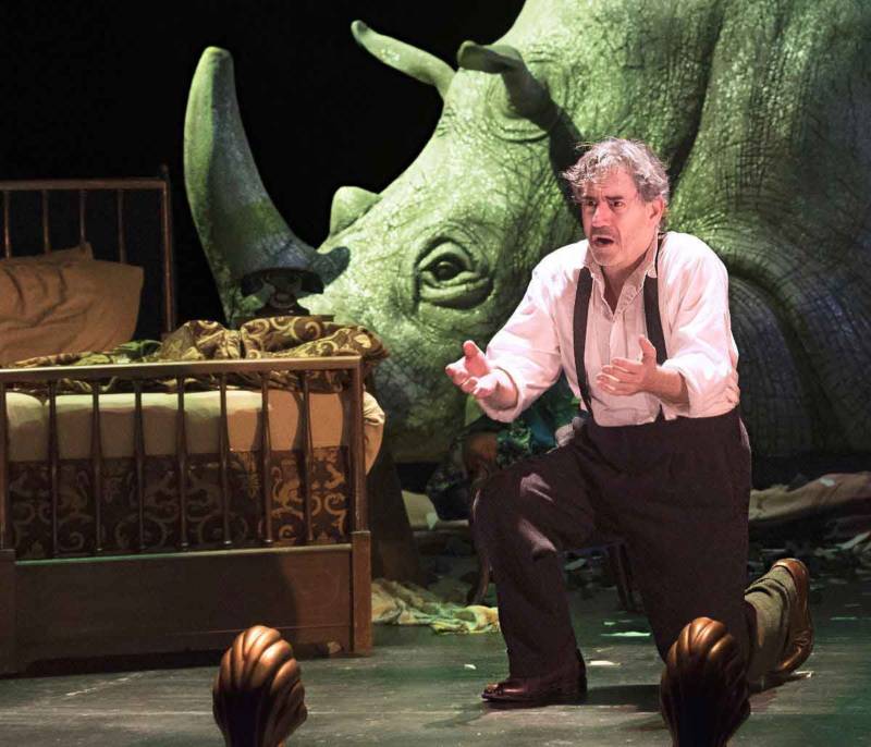 David Breitbarth in Eugène Ionesco's Rhinoceros at A.C.T.'s Geary Theater.
