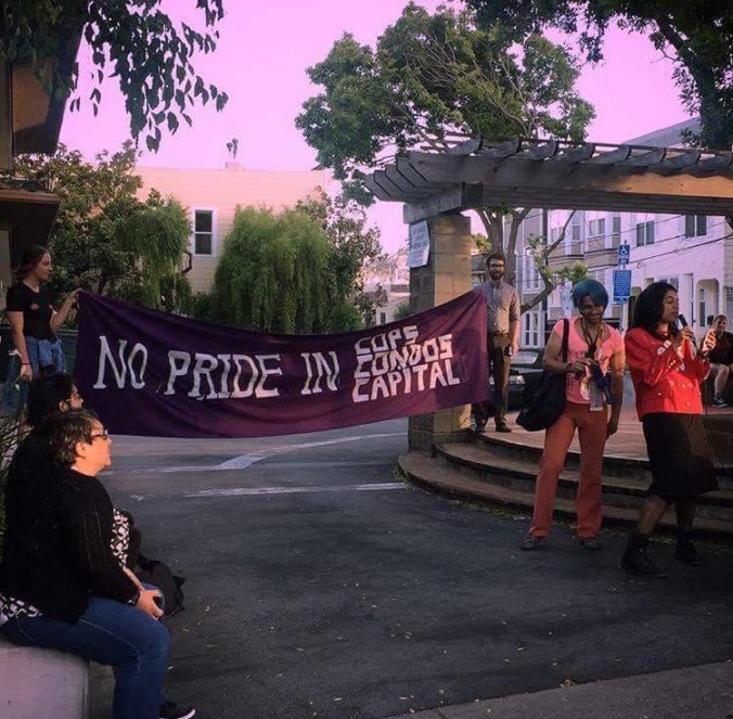 Gay Shame members at a 2017 protest.