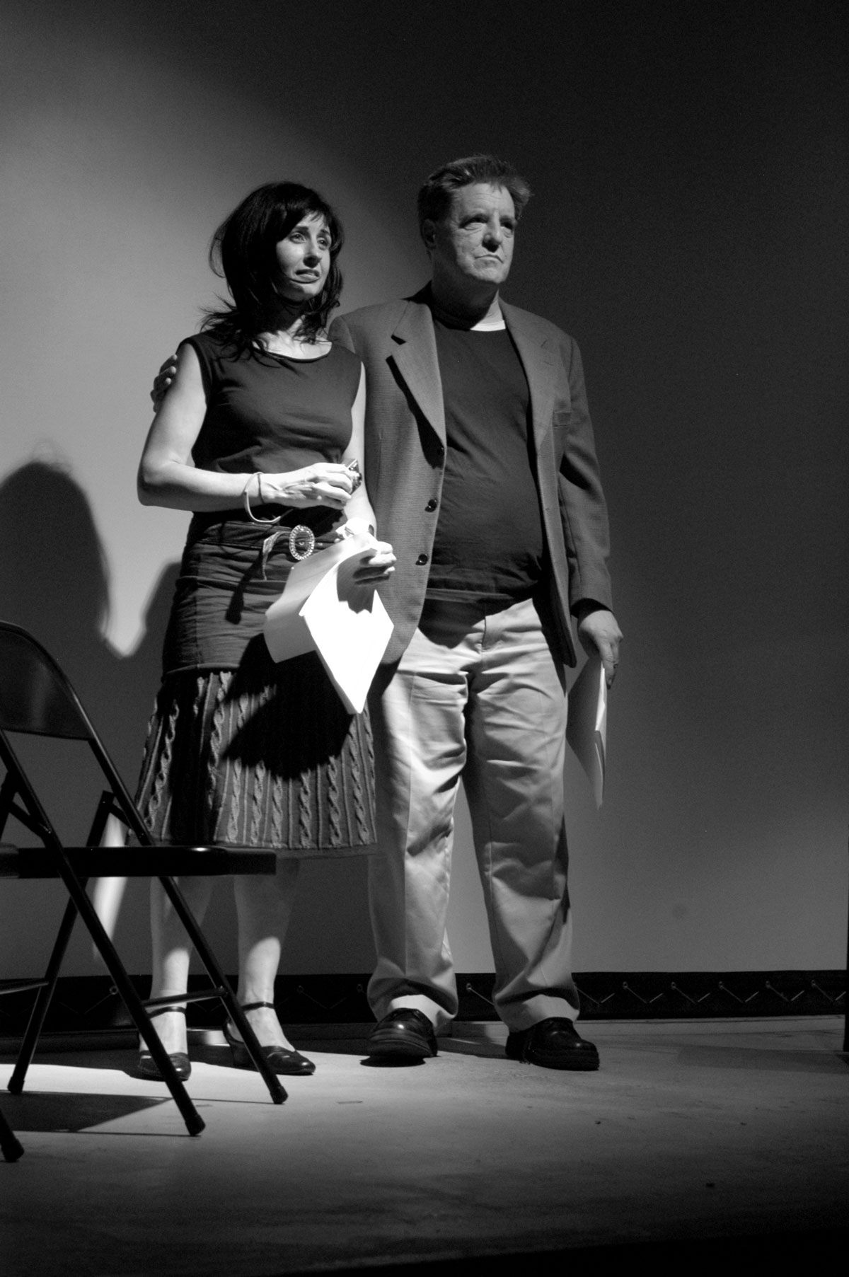 Karla Milosevich and Kevin Killian performing in 'Celebrity Hospital.'