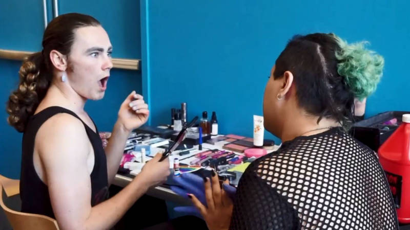 DragTivism is a mentorship program for LGBTQ+ youth that uses makeup as an art therapy tool.