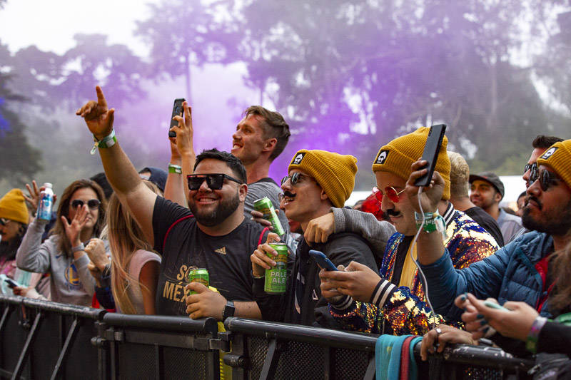 The crowd at Outside Lands music festival in San Francisco, Aug. 9, 2019.