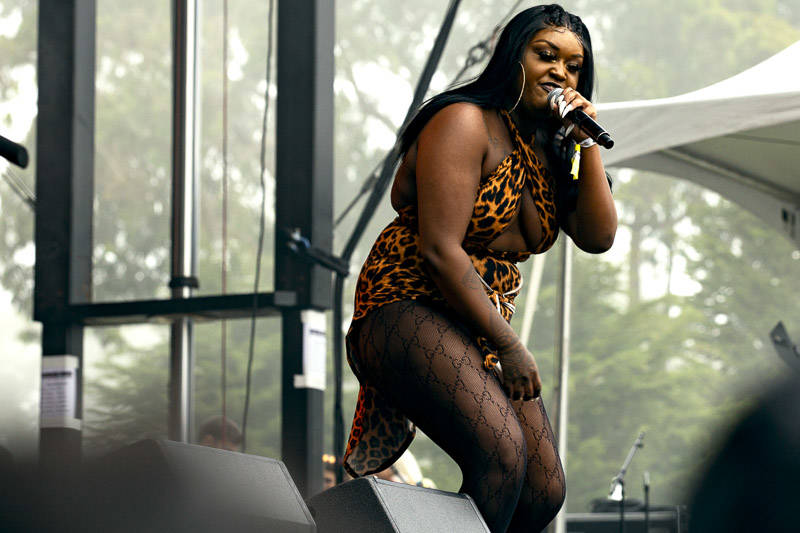 CupcakKe performs at Outside Lands music festival in San Francisco, Aug. 10, 2019.