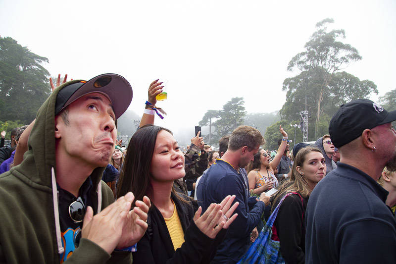 The crowd at Outside Lands music festival in San Francisco, Aug. 10, 2019.