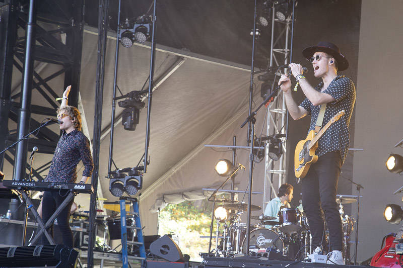 Bob Moses performs at Outside Lands music festival in San Francisco, Aug. 11, 2019.