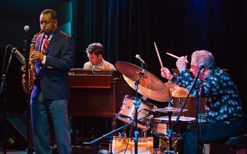 New Orleans alto sax star Donald Harrison Jr., left, and drum great Mike Clark, right, join Hammond B-3 organ master Wil Blades at his 40th birthday party and Bay Area farewell at Freight & Salvage on Aug. 25 and Kuumbwa on Aug. 26. 