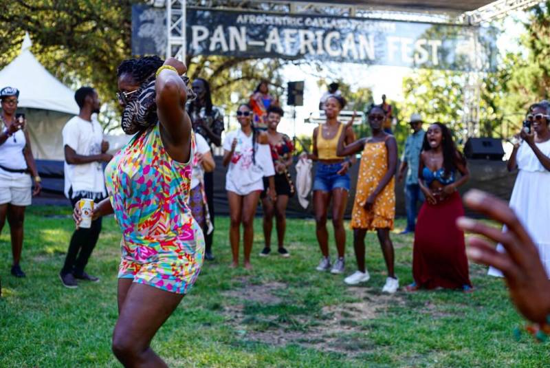 The Dance floor at Pan African Fest 2019 at Mosswood Park in Oakland