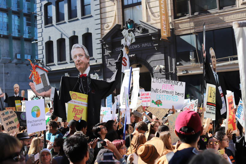 Demonstrators at the Climate Strike in San Francisco on Sept. 20, 2019.