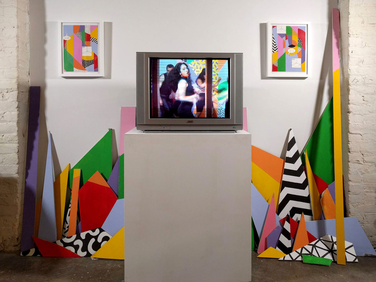 Installation view of 'Klub Rupturre!!' at Black & White Projects in San Francisco.