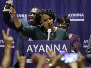 Democrat Ayanna Pressley just became the first African-American woman to represent Massachusetts in Congress.