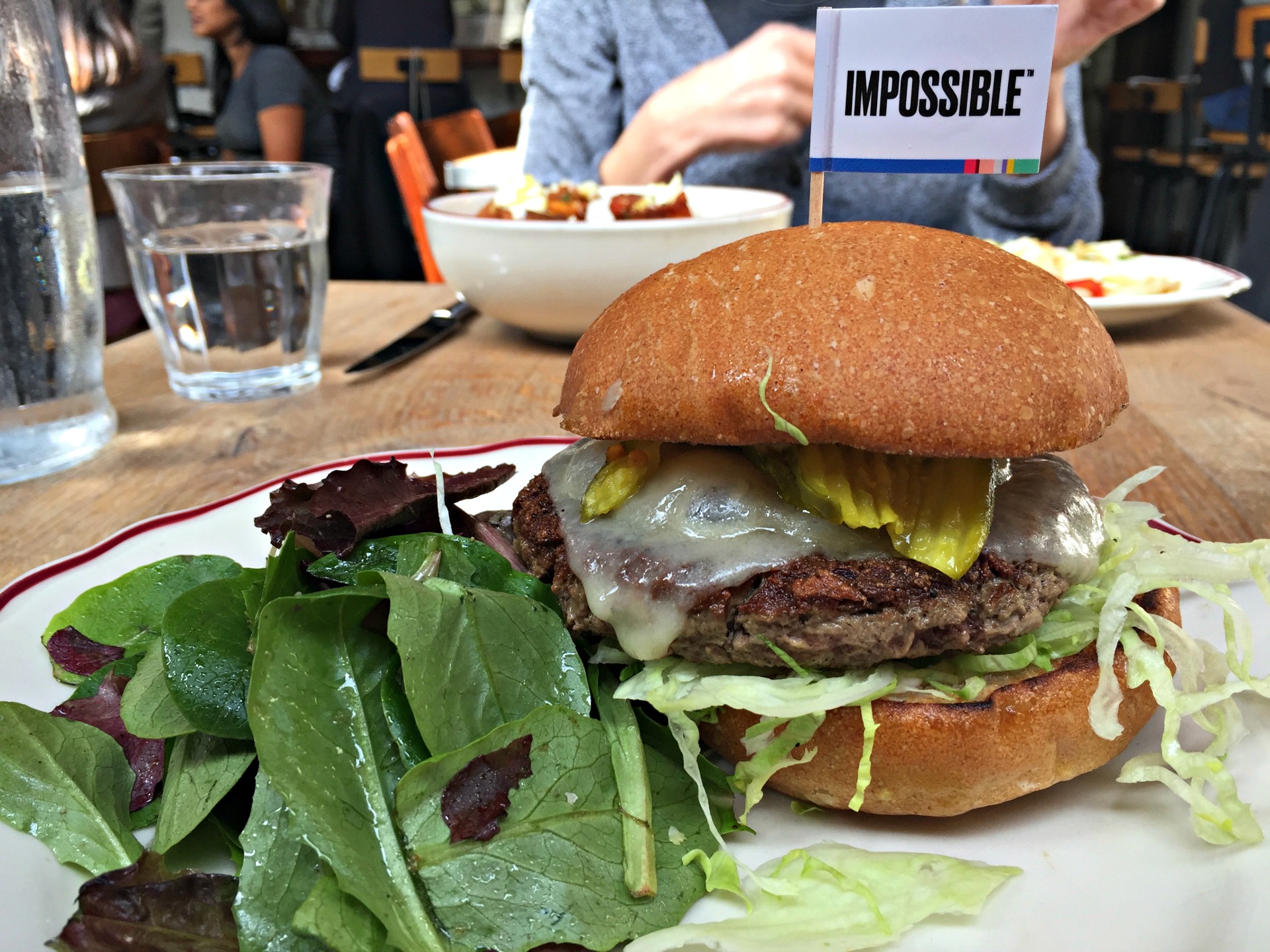 The Impossible Burger at Cockscomb in San Francisco.