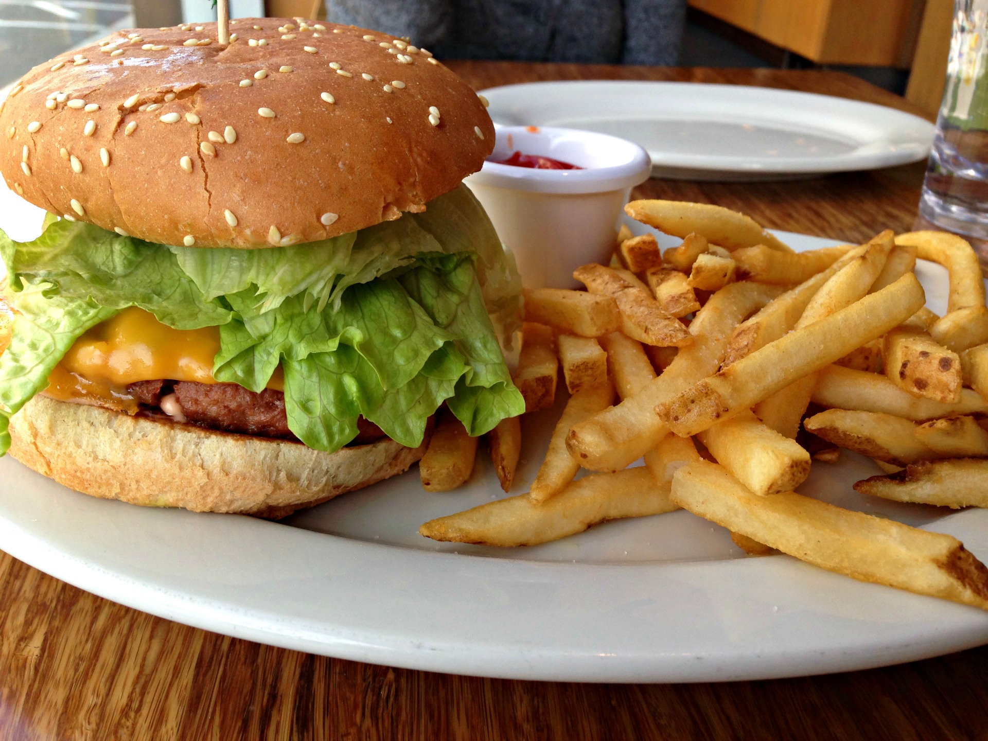 The Beyond Burger at the Veggie Grill.