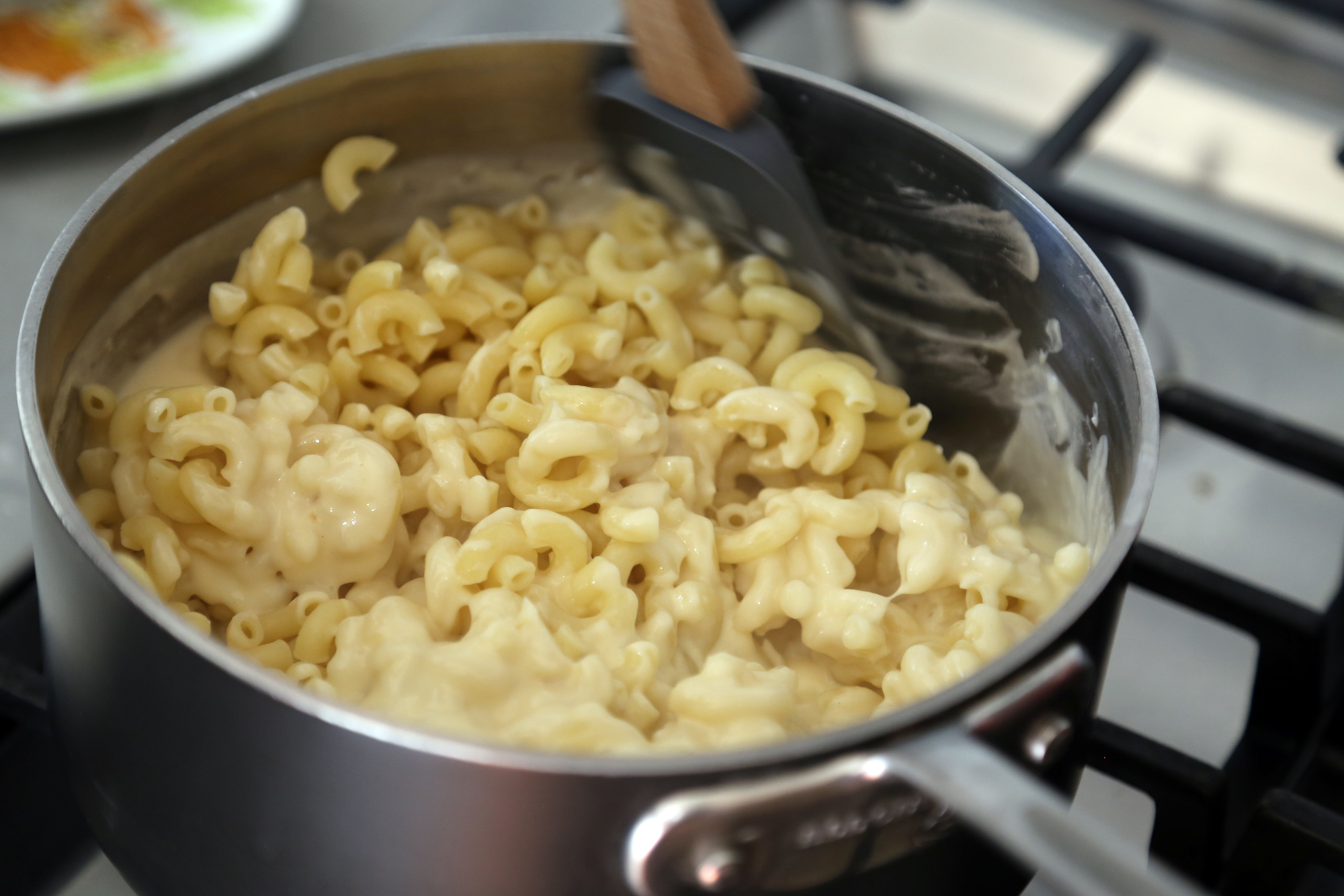 Stir in the macaroni.