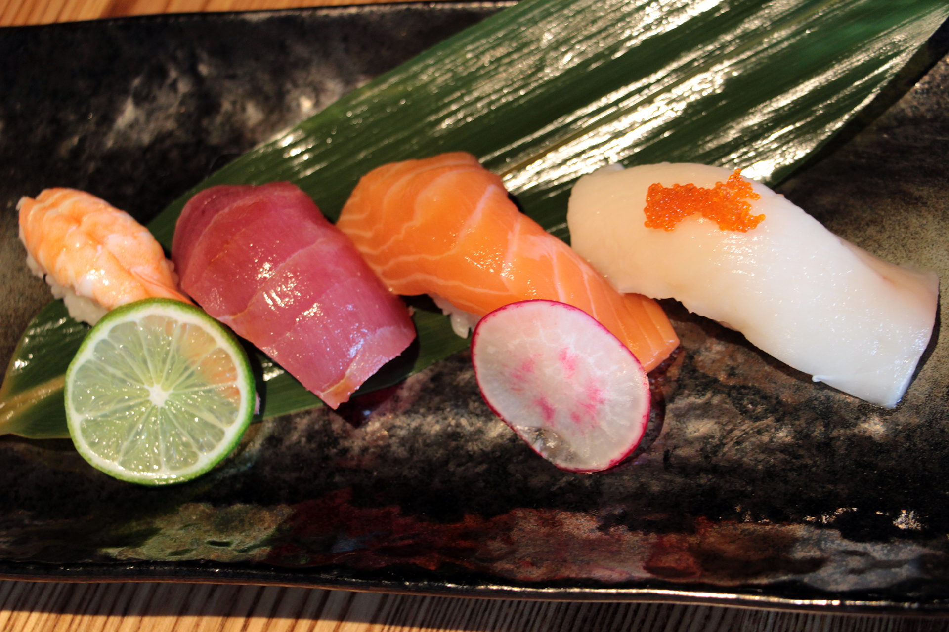 Sushi from the Sushi Sashimi Combination lunch.