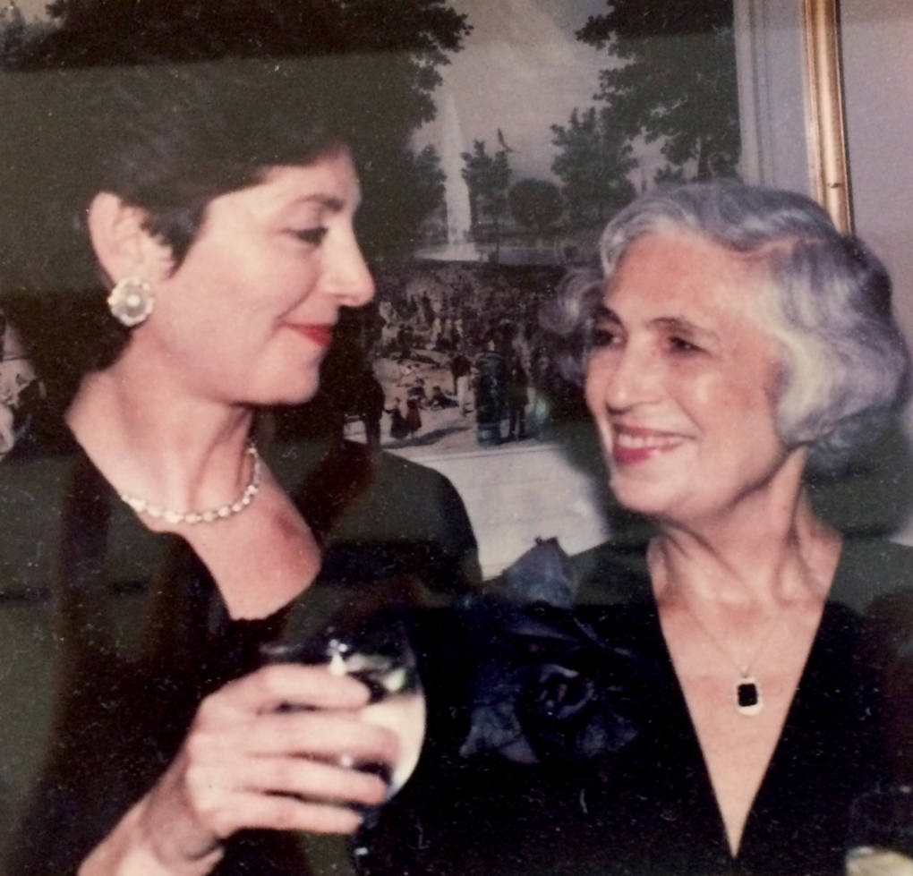 Anna Gershenson smiles at her mom, Rhoda Gurevich, as they celebrate her 70th birthday at the Ritz Carlton in Boston.