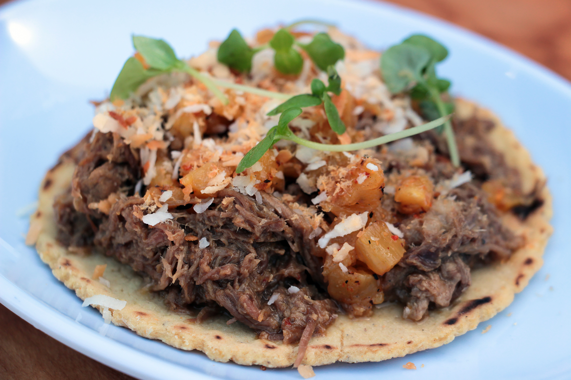 Thai Red Curry Beef taco