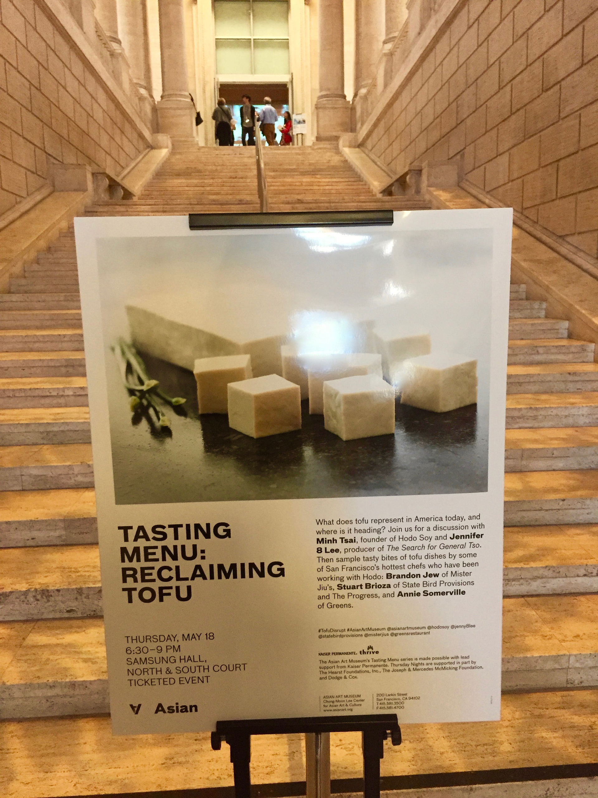 The San Francisco Asian Art Museum hosts periodic Tasting Menu programs, inviting patrons to make the connection between food and art.